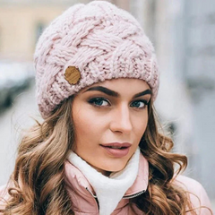 Benilde | Elegante Damen Wintermütze in Rose