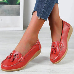 Lærke - Lederschuhe - Sandalen in Rot