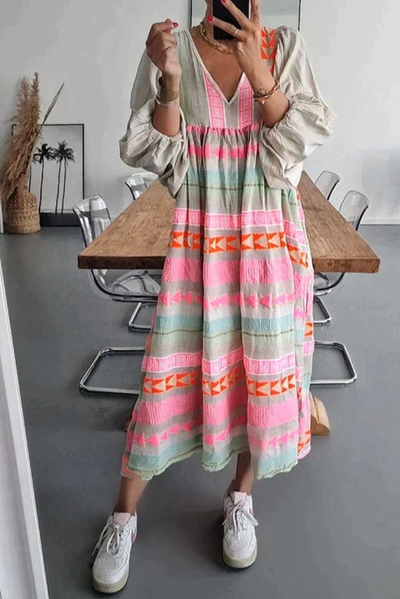 Delia - Buntes Kleid Für Den Sommer
