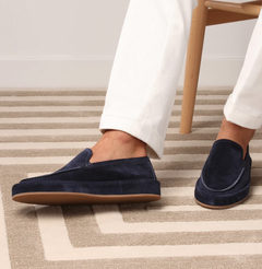 Dominic | Herren Leder Loafers in Marineblau