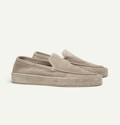 Charles | Herren Klassische Sommer Wildleder Loafer in Beige