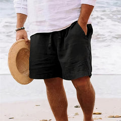 Svala leichte Sommerwebshorts für Herren in Schwarz