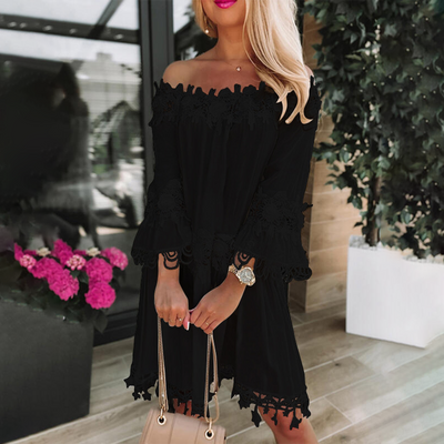 Welma - Stilvolles schulterfreies Kleid