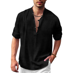 Declan - Bequemes & Styliches Herrenhemd in Schwarz