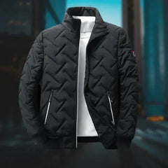 Stilvolle Puffer-Jacke für Herren in Schwarz