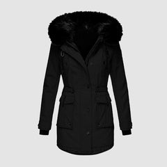 Karolina - Winterjacke Damen Wasserdicht in Schwarz
