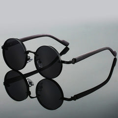Aila | Premium Metall-Sonnenbrille mit Anti-Reflektion in Schwarz