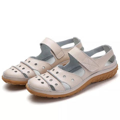 Mia® | Frühlingssandale mit komfortablem Klettverschluss in Beige