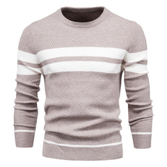 Primus - Strickpullover - Gestreiftes Akzentdesign in Beige