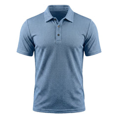 Dario | Atmungsaktives Stretch Poloshirt in Küstenblau