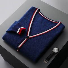 Rhodes Cardigan in Deep Blue