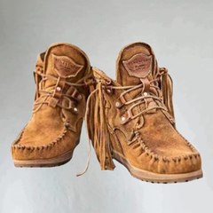 Orina - gepolsterte orthopädische Stiefel in Braun
