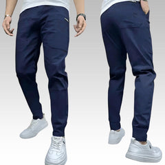 Tommaso | Premium Stretch Cargohose in Blau