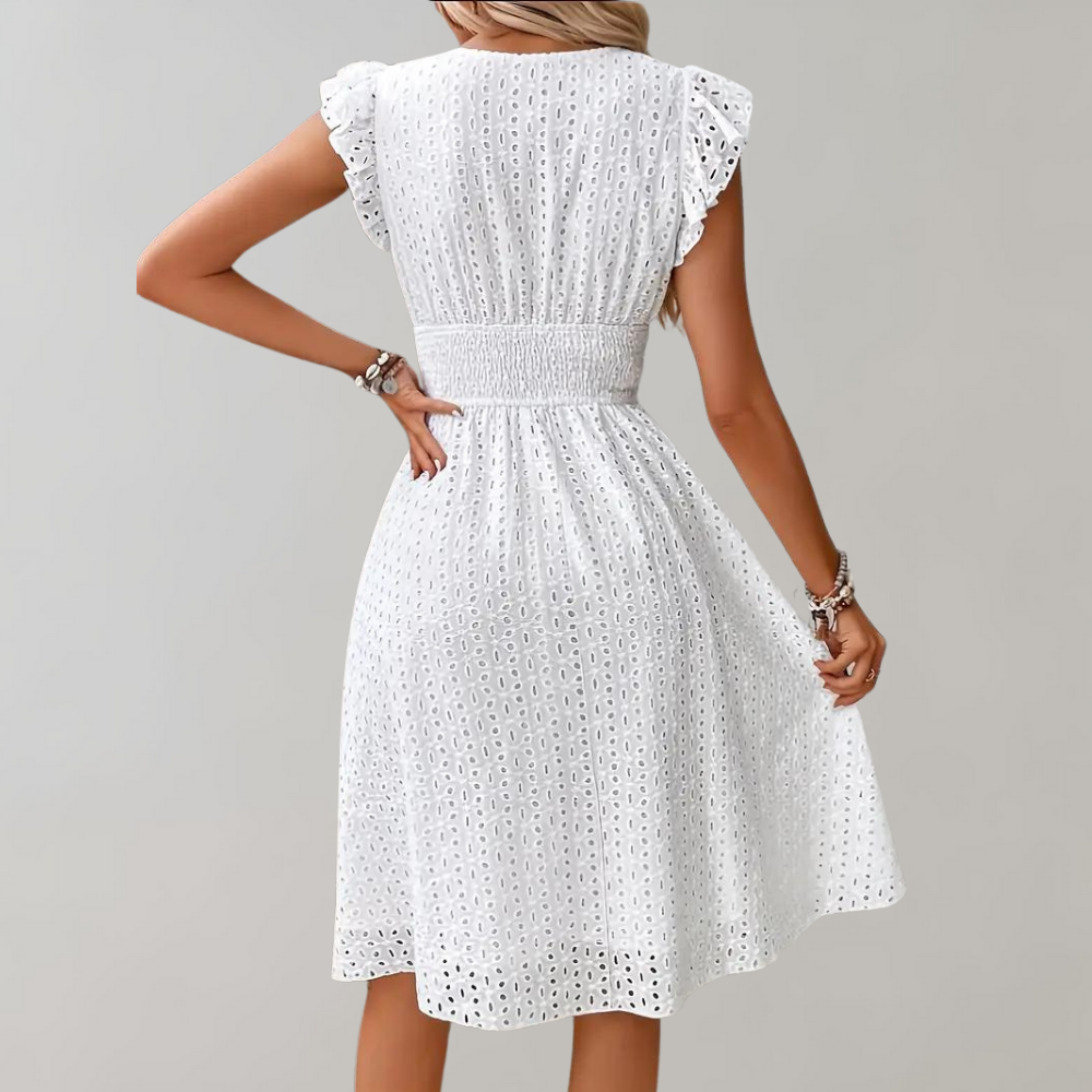 Renee - Elegantes Sommerkleid mit Rüschen