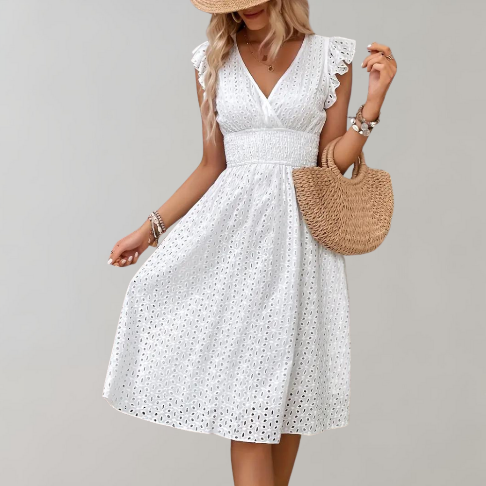 Renee - Elegantes Sommerkleid mit Rüschen