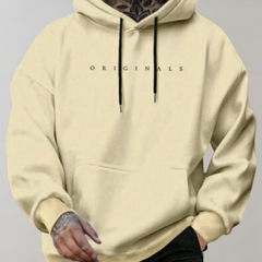 David | Herren Casual Kapuzenpullover in Gelb