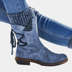Tess | Elegante und lässige Sommerstiefel in Blau