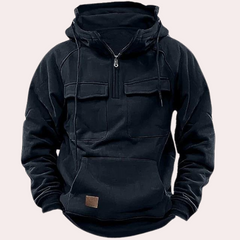 Ralph| Effortless und stilvoll Sommer Hoodie in Schwarz