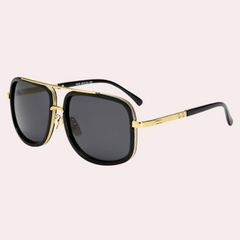 Stilvolle polarisierte Sonnenbrille für Herren | UV-Schutz in Schwarz