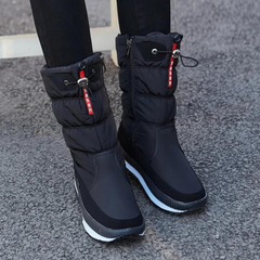 Warme Winterstiefel für Damen in Schwarz
