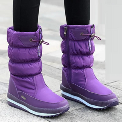 Warme Winterstiefel für Damen in Lila