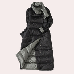 Gepolsterte Winterjacke für Frauen in Schwarz