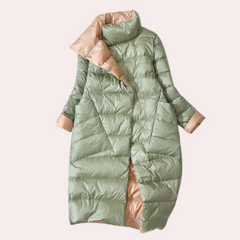 Gepolsterte Winterjacke für Frauen in Grün