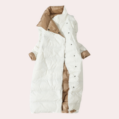 Gepolsterte Winterjacke für Frauen in Weiß