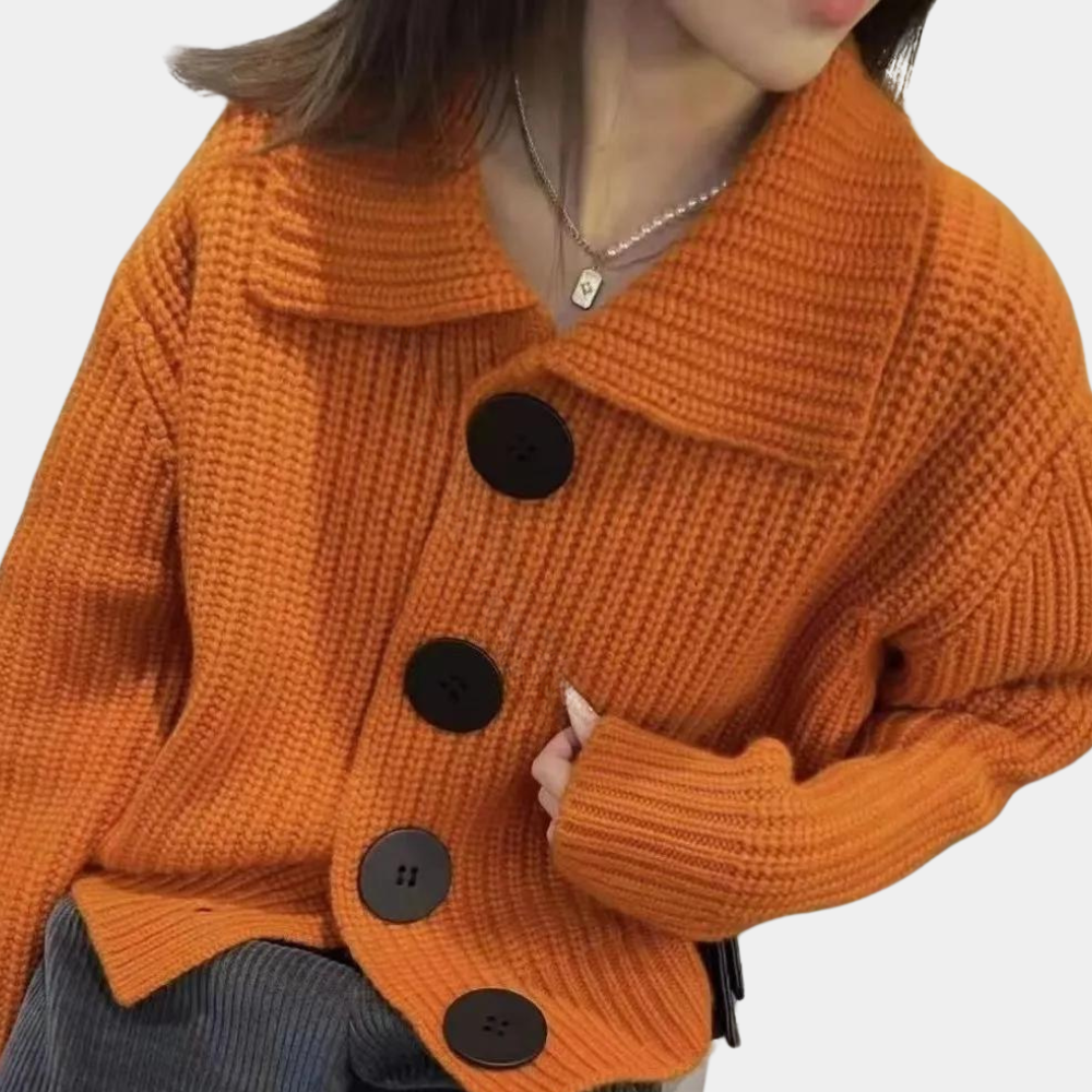Geknöpfte Strickjacke für Frauen