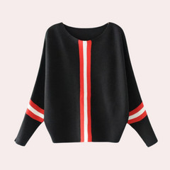Arwen | Lässiger und entspannter Sommer Pullover in Schwarz