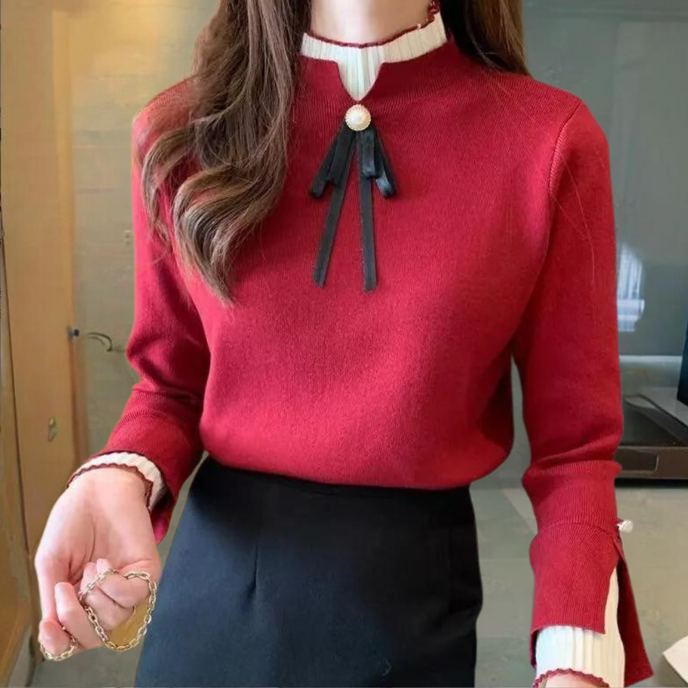 Hochgeschlossener Pullover für Frauen