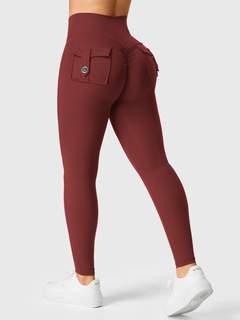 Zerovix | Atmungsaktive Leggings für Damen Sommer Fit in Burgunderrot