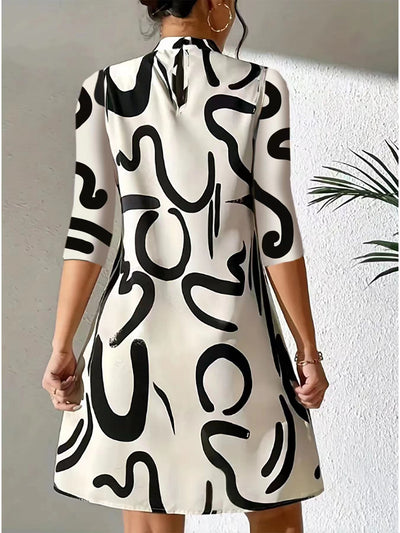 Tammara - Stilvolles und bequemes bedrucktes Kleid
