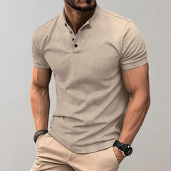 Slim Fit Polohemd für Herren in Khaki