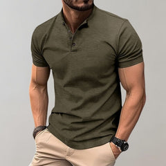 Slim Fit Polohemd für Herren in Dunkelgrün