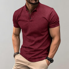 Slim Fit Polohemd für Herren in Rot