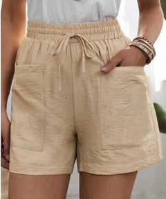 Lotta | Luftige Paperbag-Shorts in Khaki