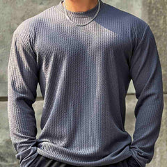 Sportlicher Herren Fitness Pullover in Grau