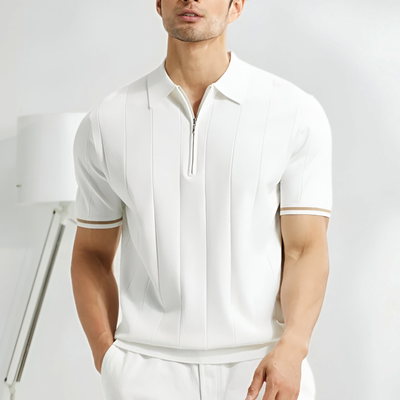 Poloshirt mit Reißverschluss für Herren