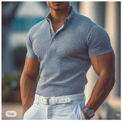 Johann | Herren Polo-Shirt in Grau