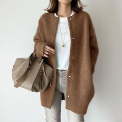 Ruperta - Elegante Strickjacke in Braun