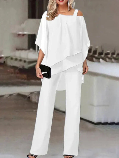 Alaine –  Elegantes zweiteiliges Chiffon-Set