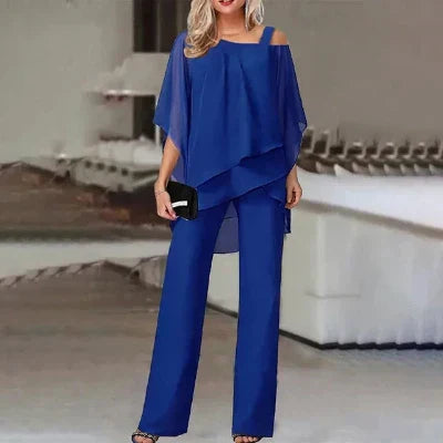 Alaine –  Elegantes zweiteiliges Chiffon-Set
