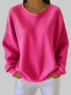 Fenna | Eleganter Behaglicher Frühlingspullover in Fuchsia