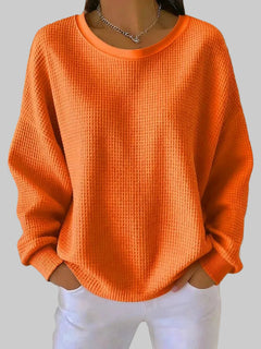 Fenna | Eleganter Behaglicher Frühlingspullover in Orange