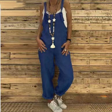 Charlotte- Cooler böhmischer Leinen Overall