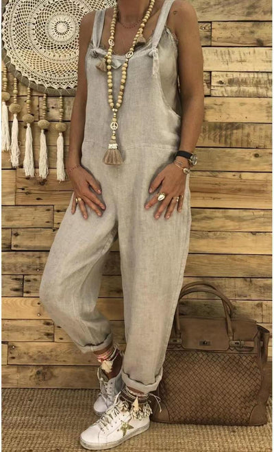 Charlotte- Cooler böhmischer Leinen Overall