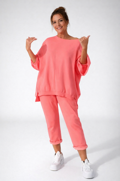 Nessa - federleichtes Loungewear-Set in Rosa