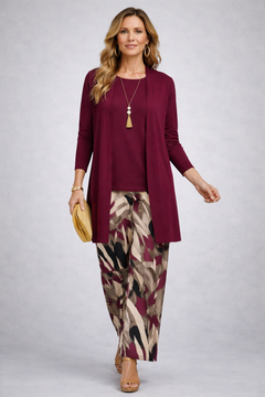 Fiamma | Elegantes 3-teiliges Casual-Set in Lila