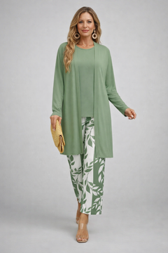 Eirwen | Elegantes 3-teiliges Casual-Set in Grün